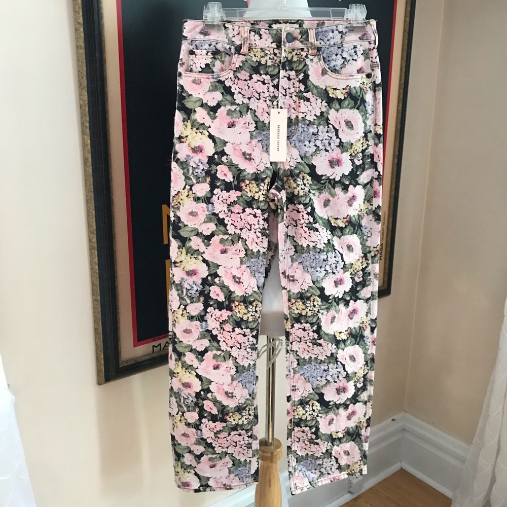 Rebecca Taylor NWOT Lavinia Rose Pants Size 27